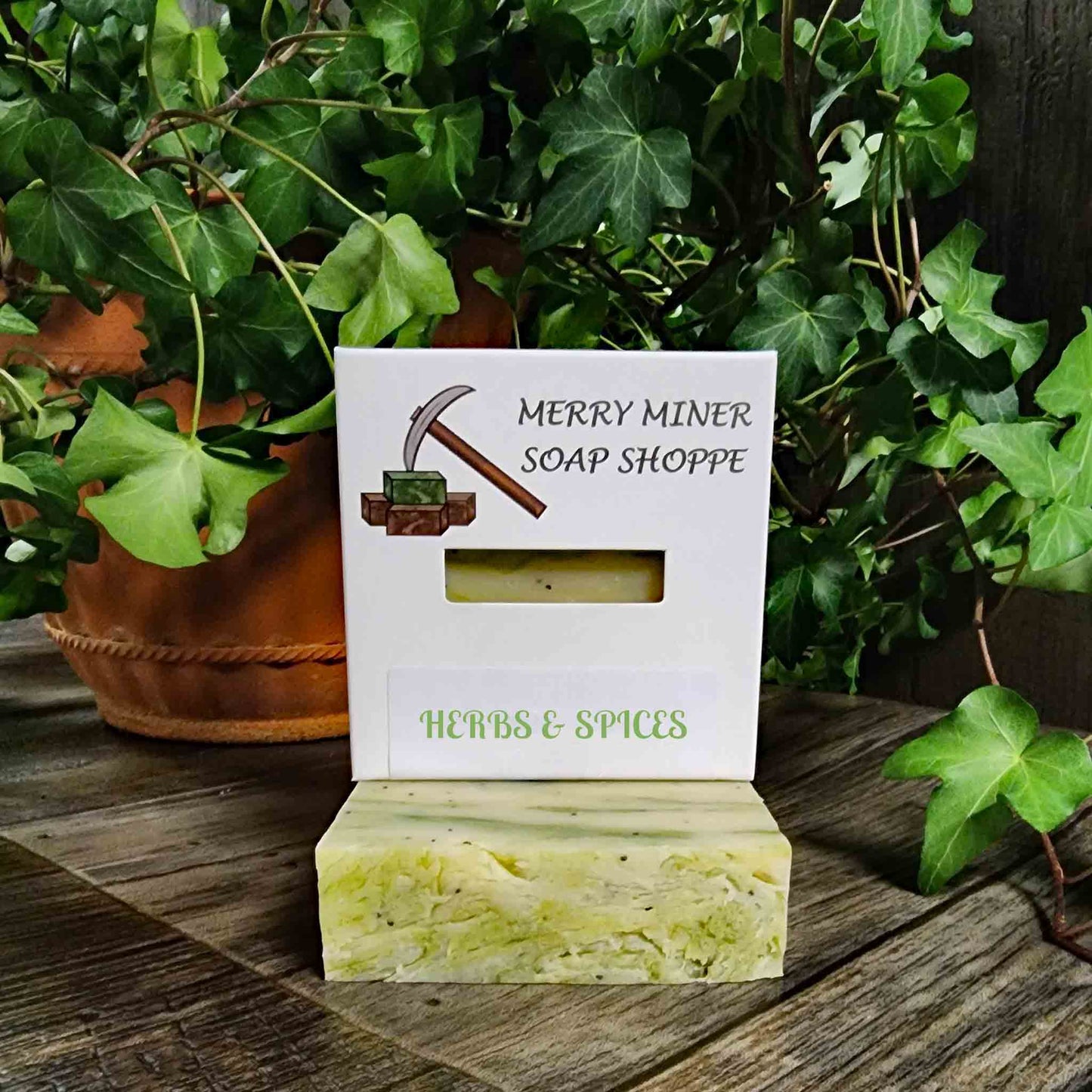 all natural bar soap scented as herbs & spices