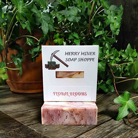 all natural bar soap scented as floral blooms