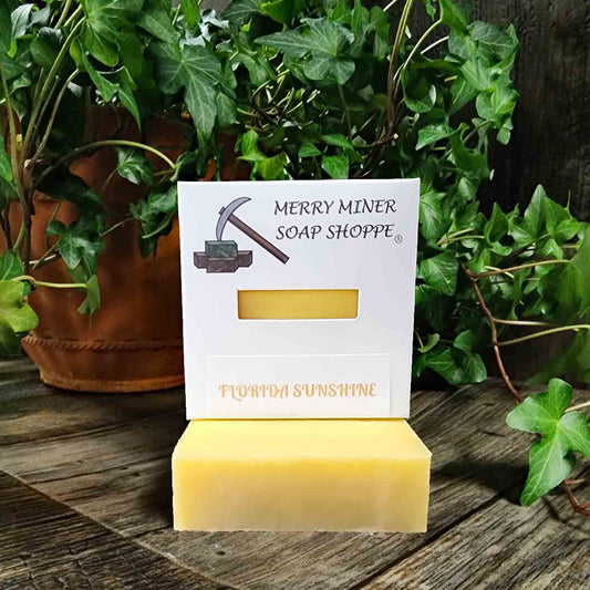 all natural bar soap scented as florida sunshine