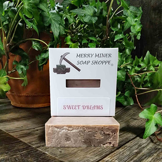 all natural bar soap scented as sweet dreams lavender chamomile