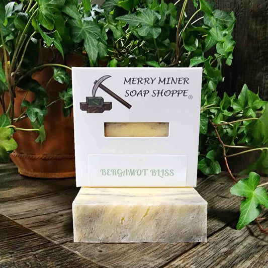 all natural bar soap scented as beragmot bliss