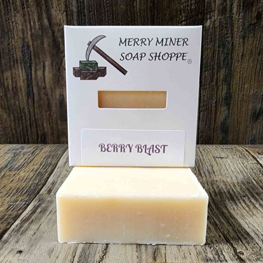 natural bar soap scented as berry blitz