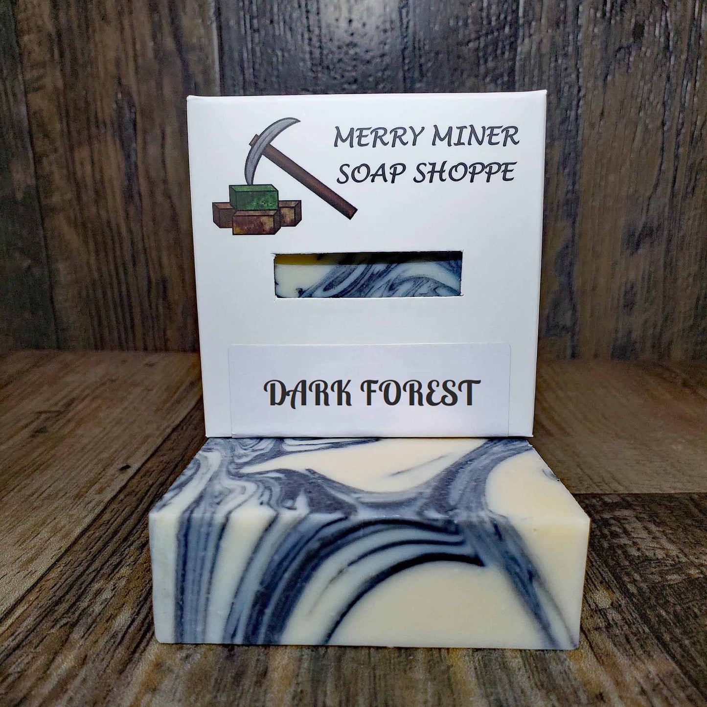 natural bar soap scented as dark forest