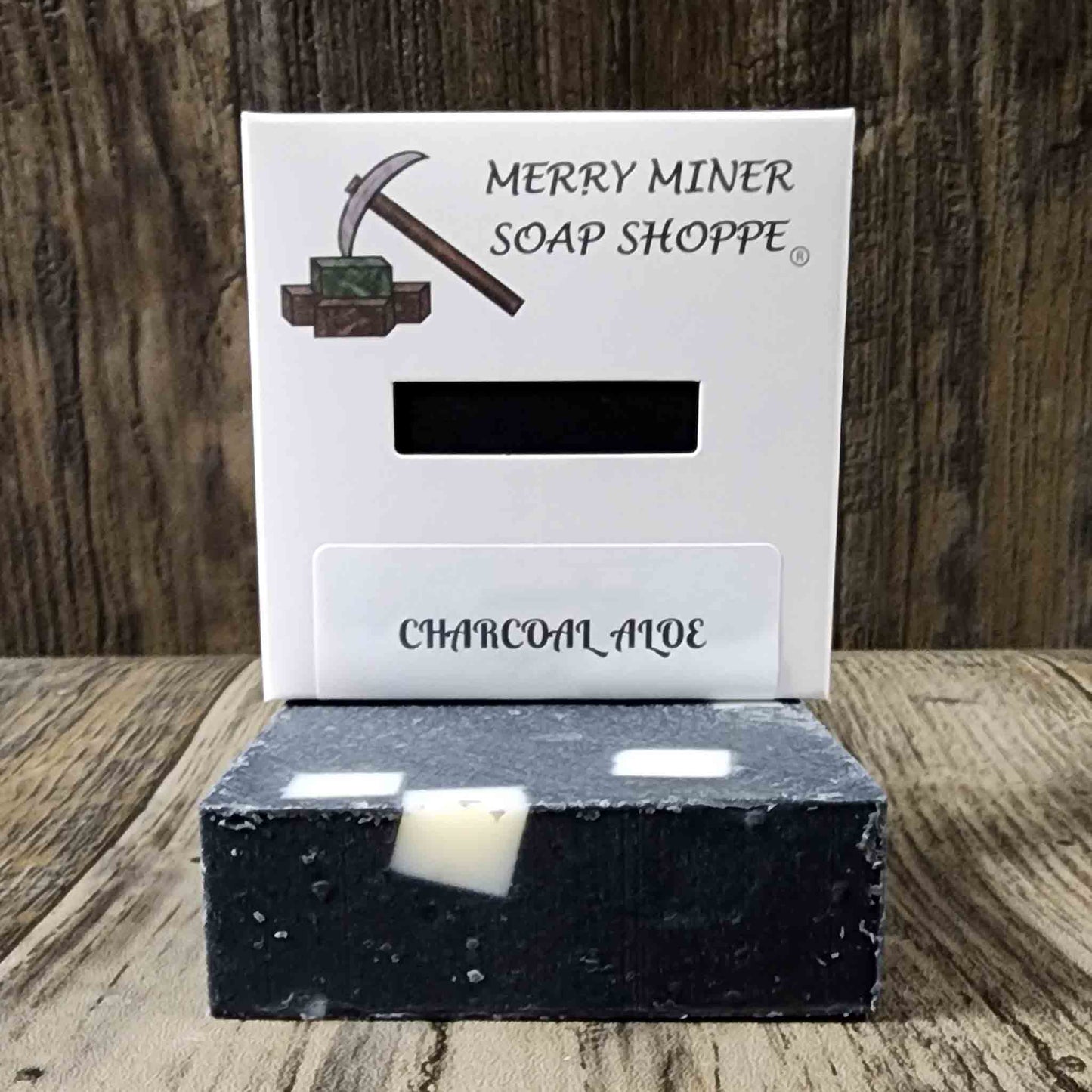 natural bar soap scented as charcoal aloe