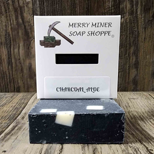 natural bar soap scented as charcoal aloe
