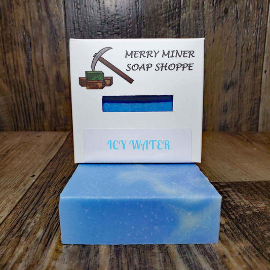 natural bar soap scented as icy water