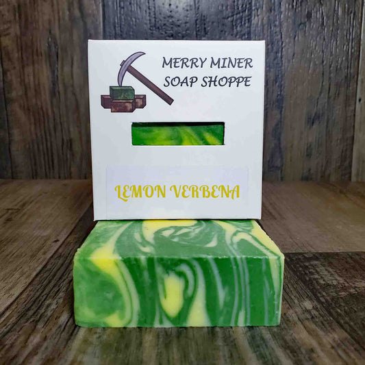natural bar soap scented as lemon verbena