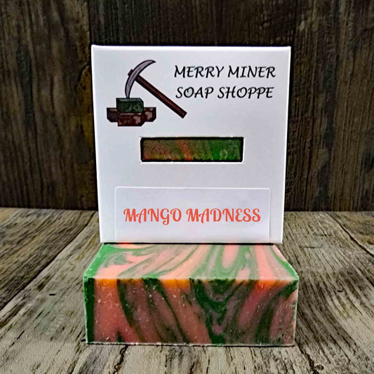 natural bar soap seented as mango madness