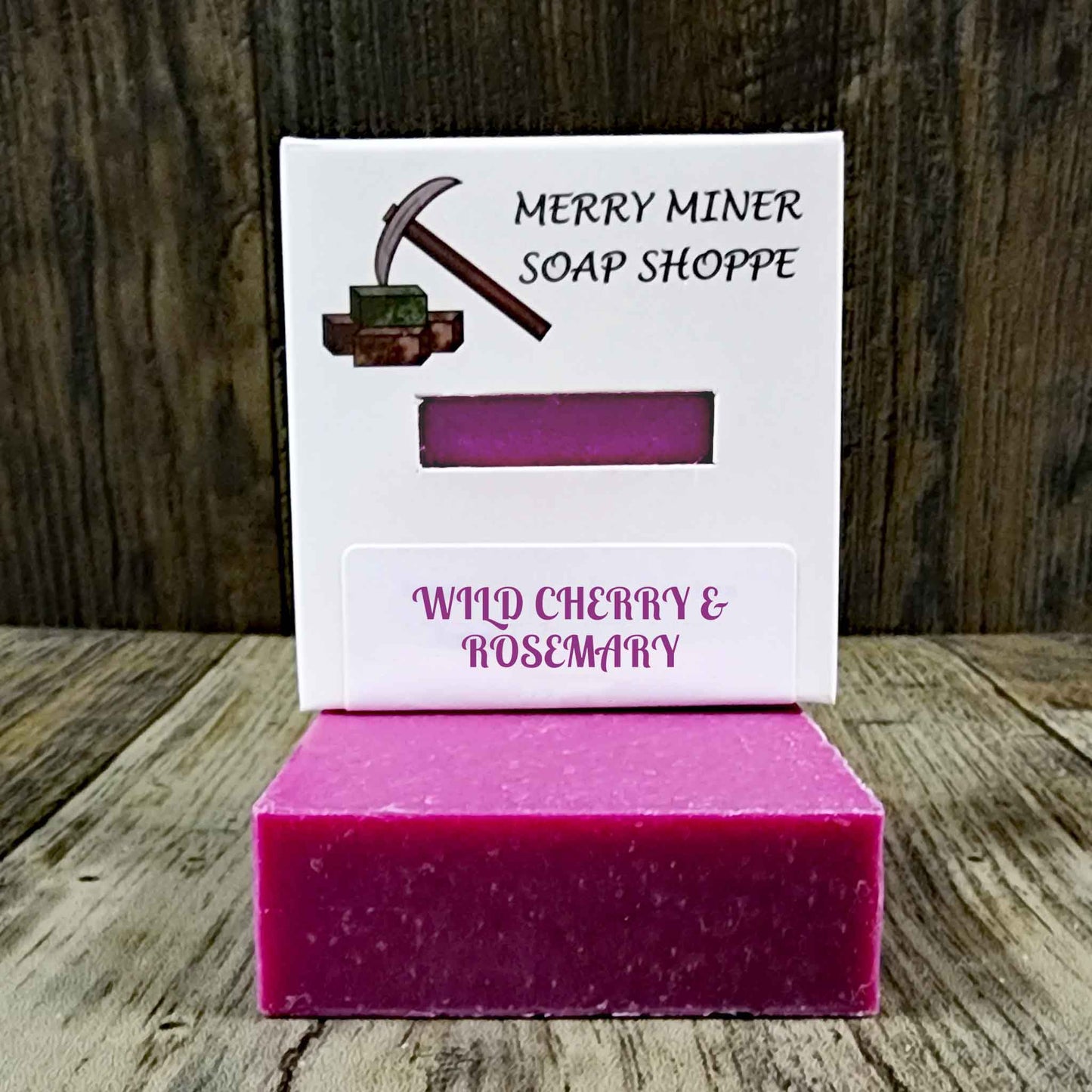 natural bar sopa secnted as wild cherry & rosemary