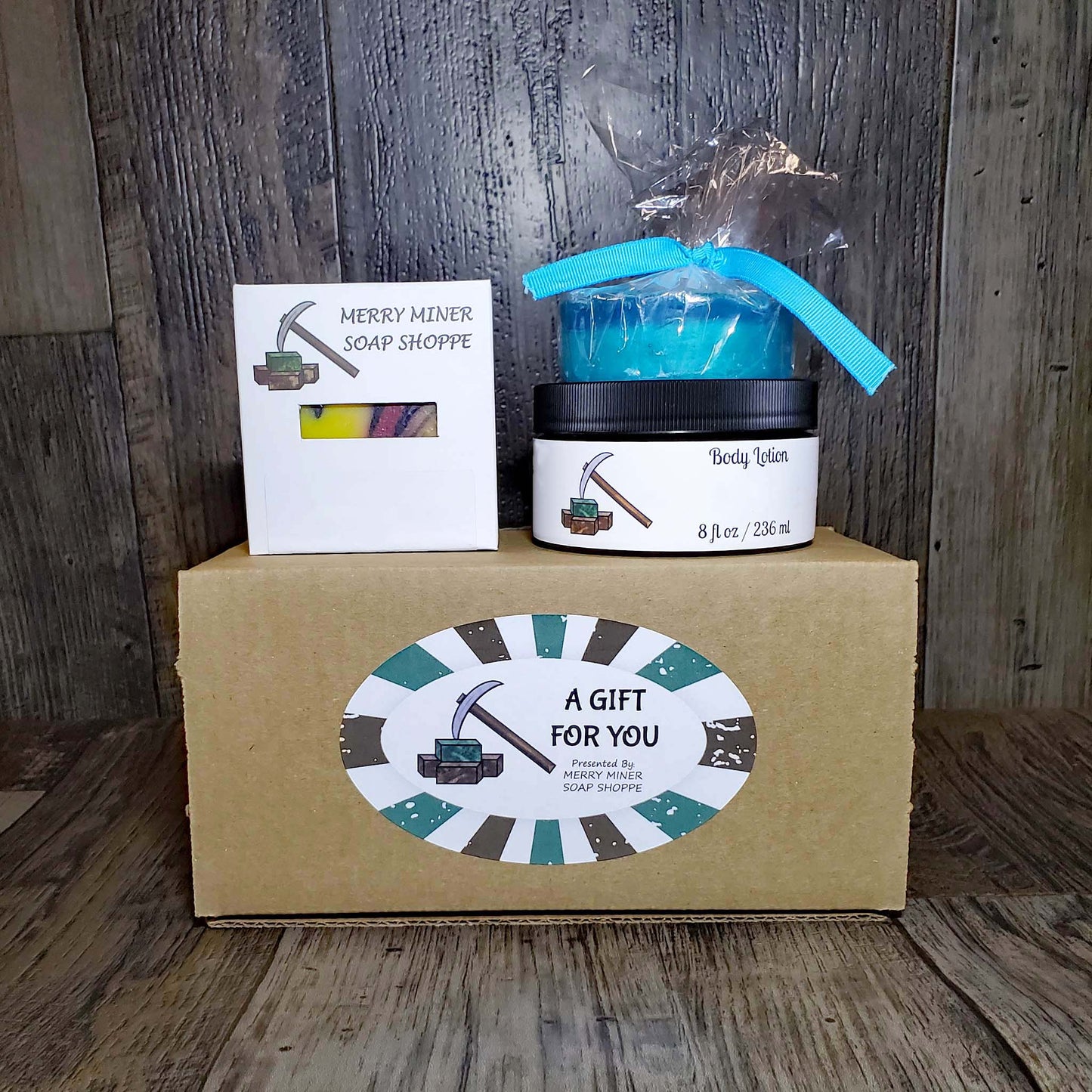 customizable gift set bar soap loofah soap body lotion