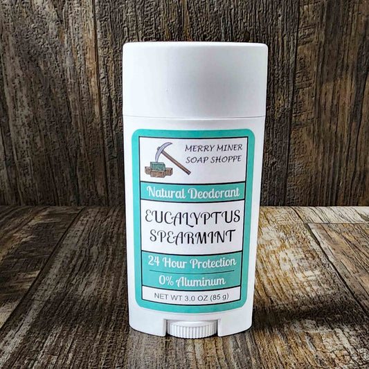 natural deodorant scented as eucalyptus spearmint