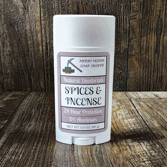natural deodorant scented as spices & incense