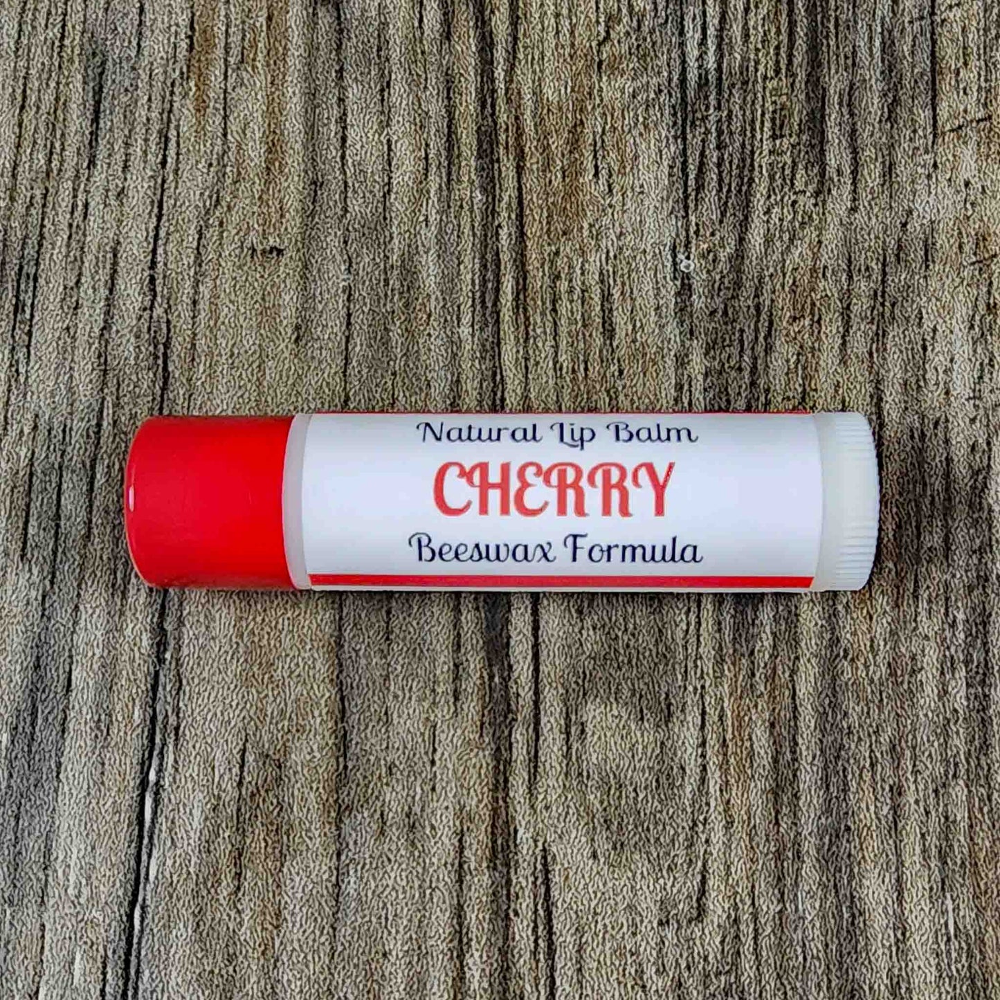 natural lip balm scented as cherry