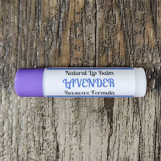 natural lip balm scented as lavender