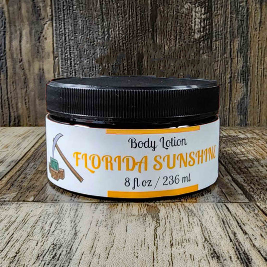 natural body lotion scented as florida sunshine