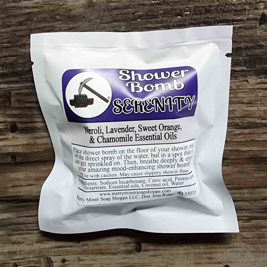 shower bomb scented as serentiy neroli lavender sweet orange chamomile