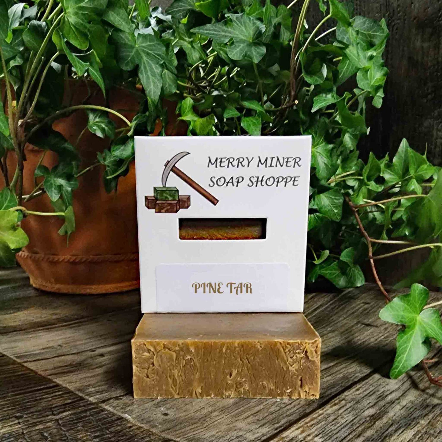 all natural bar soap scented as pine tar cypress balsam