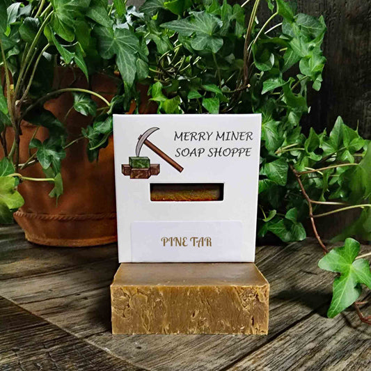 all natural bar soap scented as pine tar cypress balsam