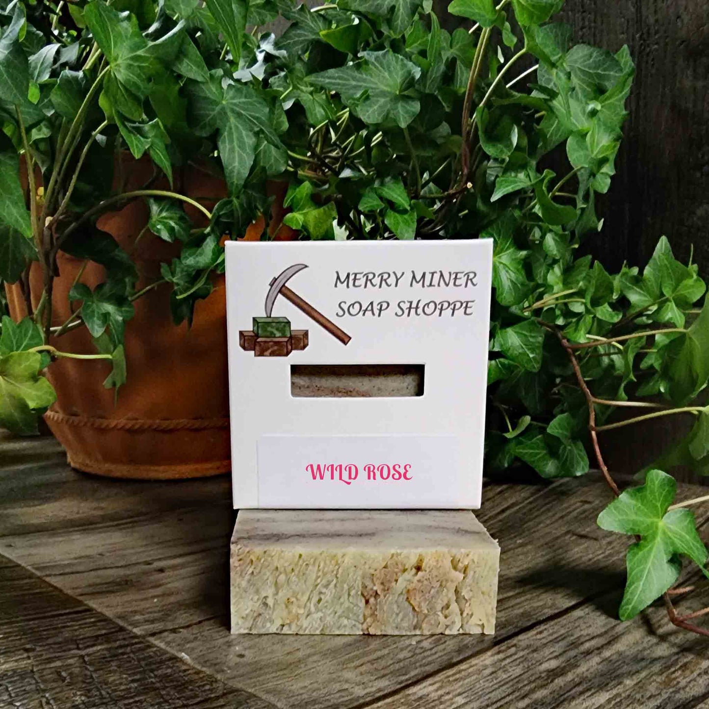 all natural bar soap scented as wild rose