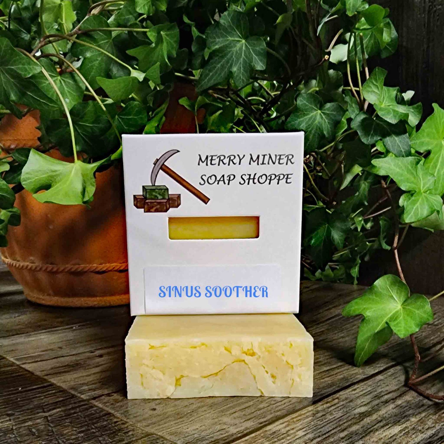 all natural bar soap scented as sinus soother