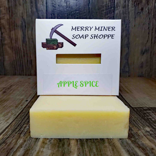 natural bar soap scented as apple spice
