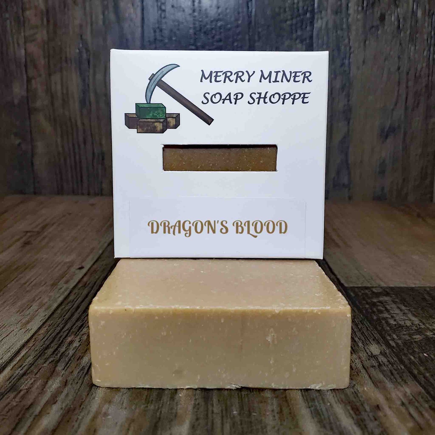natural bar soap scented as dragon's blood