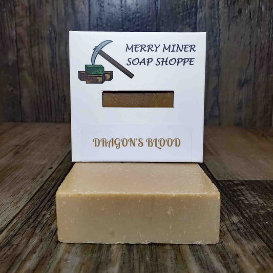 natural bar soap scented as dragon's blood
