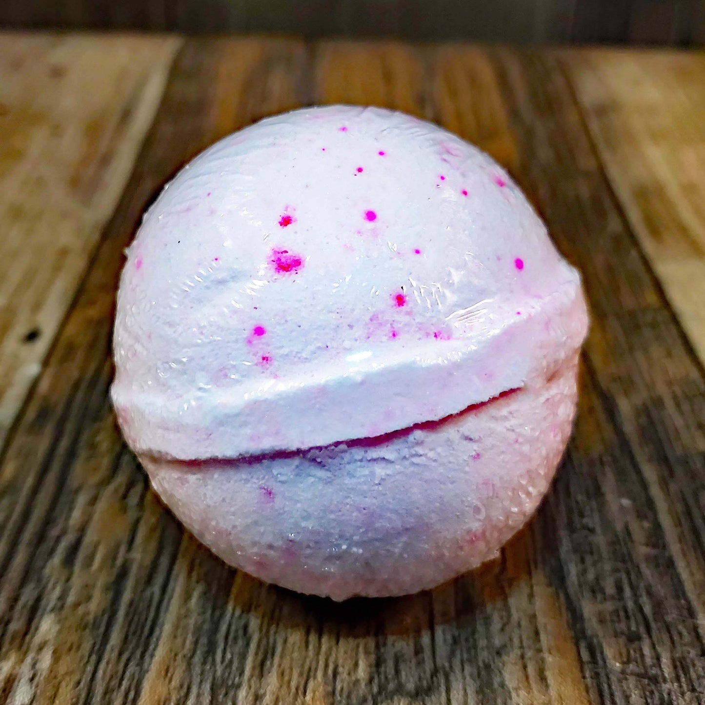 natural bath bomb scented as plumeria