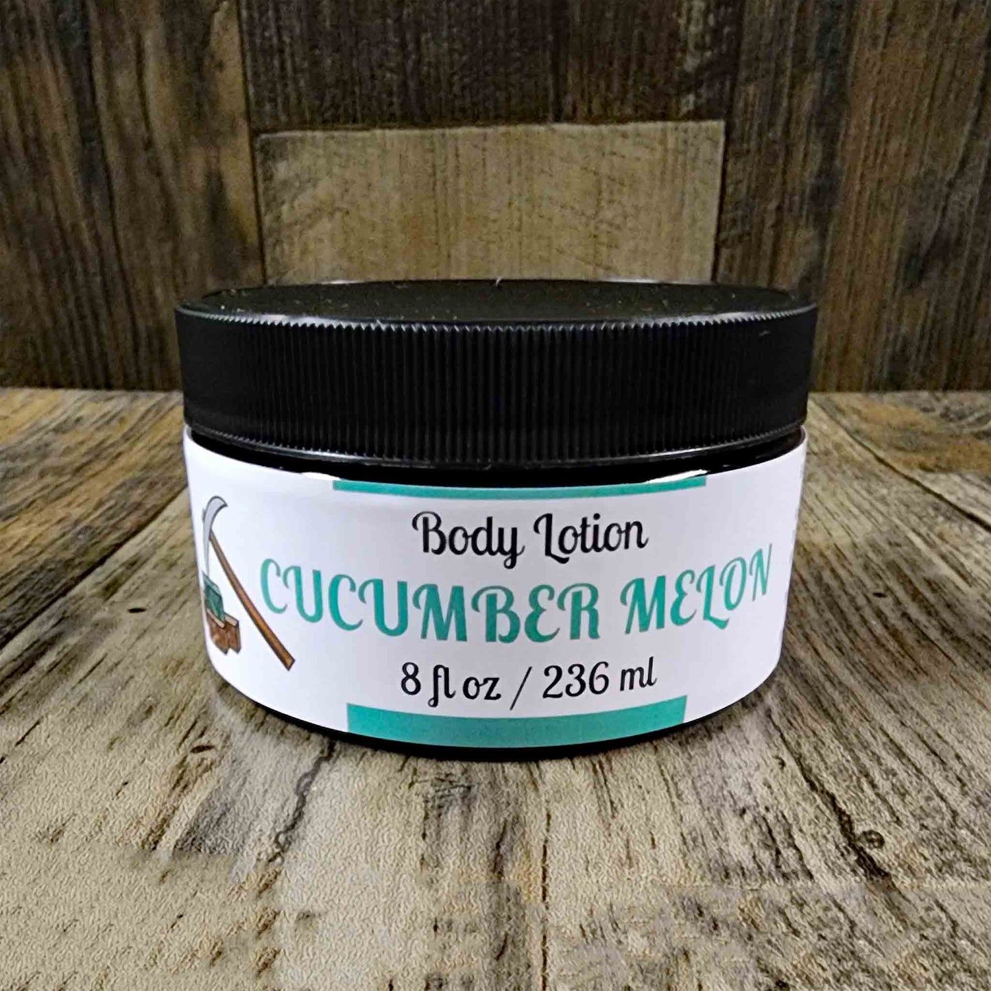 natural body lotion scented as cucumber melon