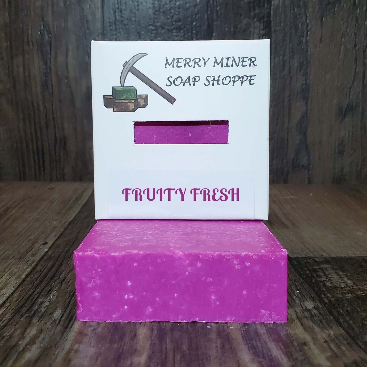 natural bar soap scented as fruity fresh