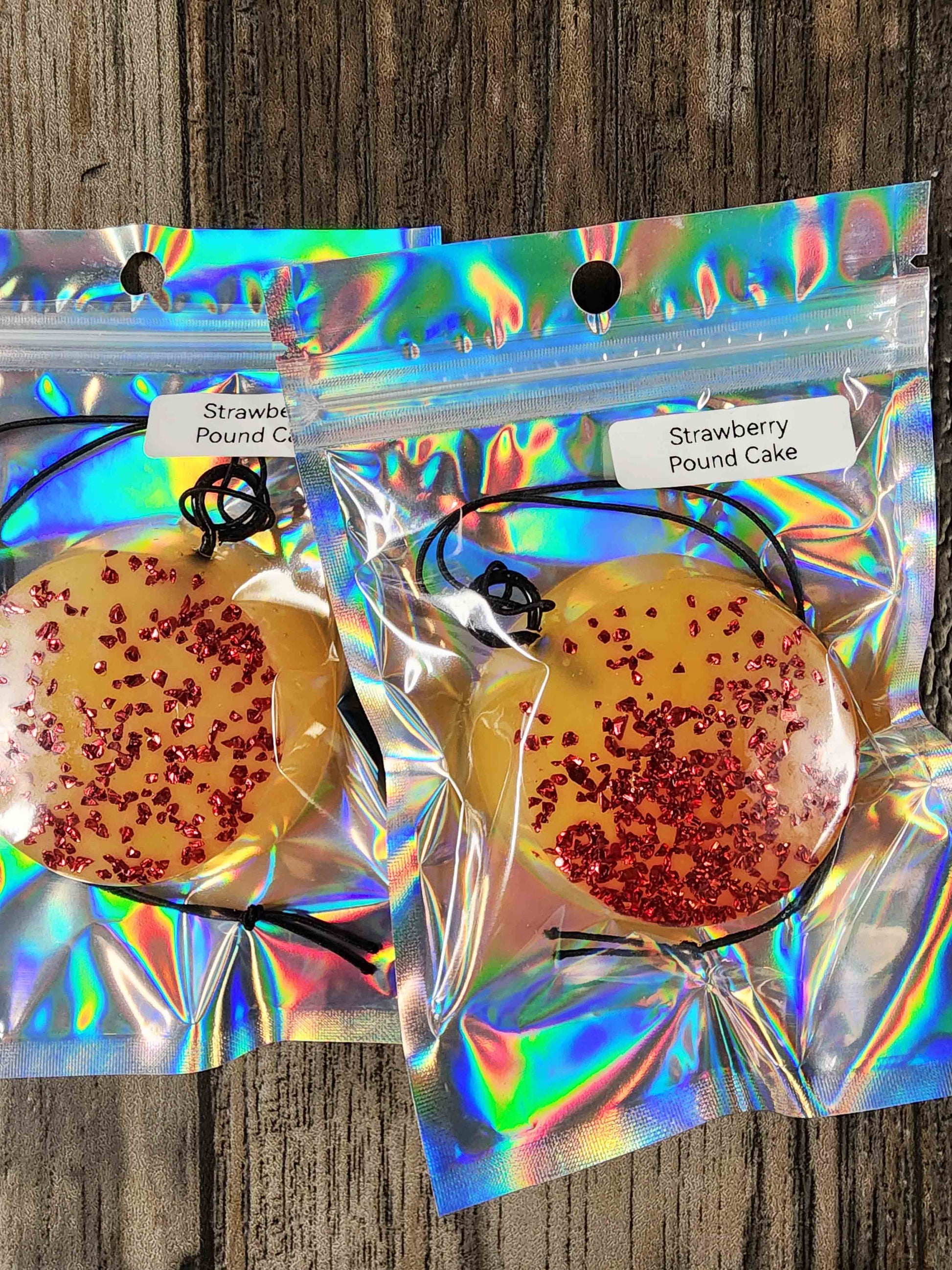 aroma bead air freshener scented as strawberry pound cake