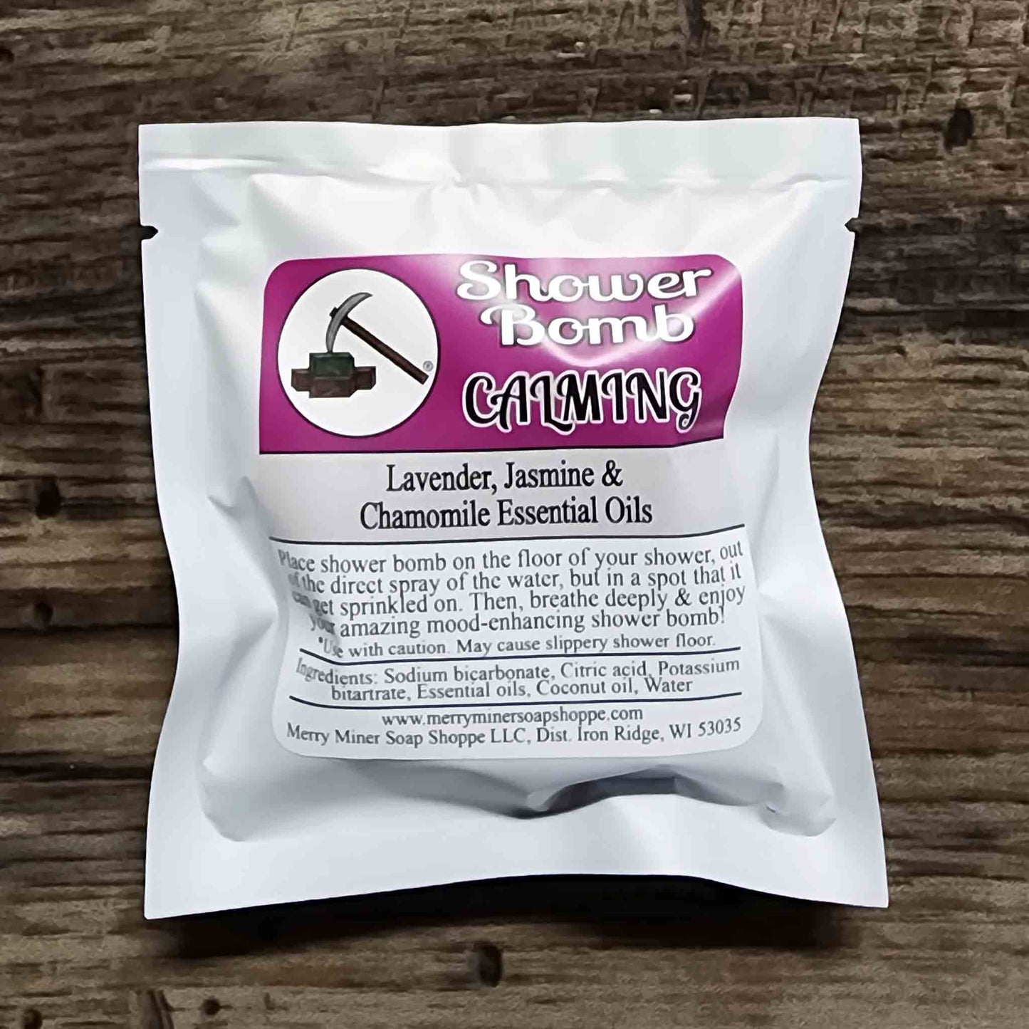 shower bomb scented as calming lavender jasmine