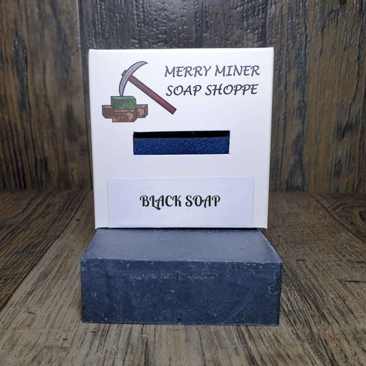 natrual bar soap scented as black soap