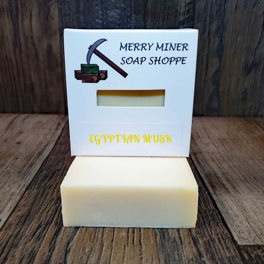 natural bar soap scented as egyptian musk