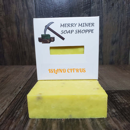 natural bar soap scented as island citrus