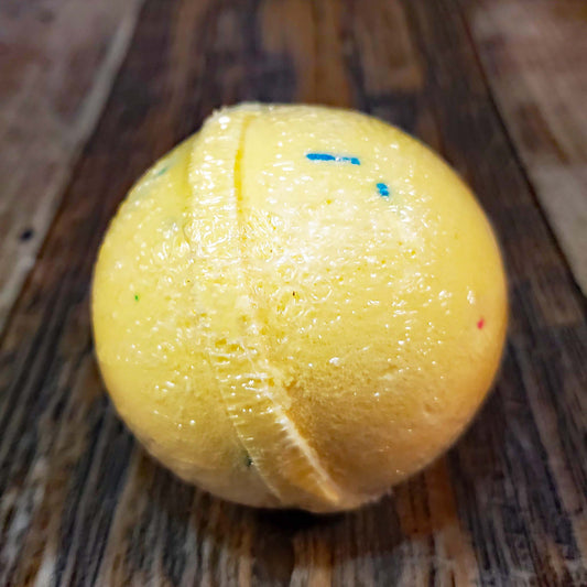 natural bath bomb scented as festival