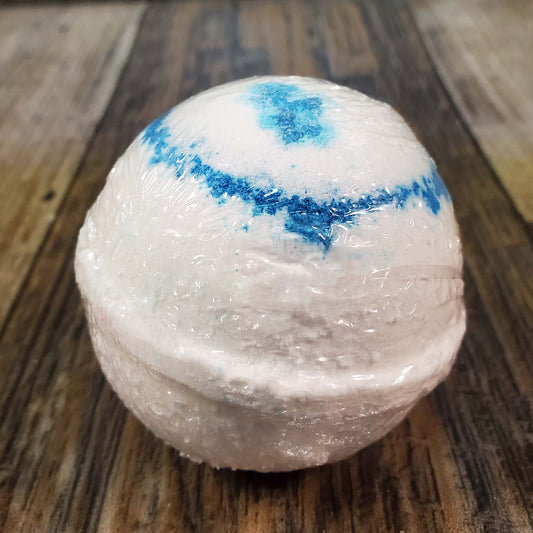 natural bath bomb scented as cool water