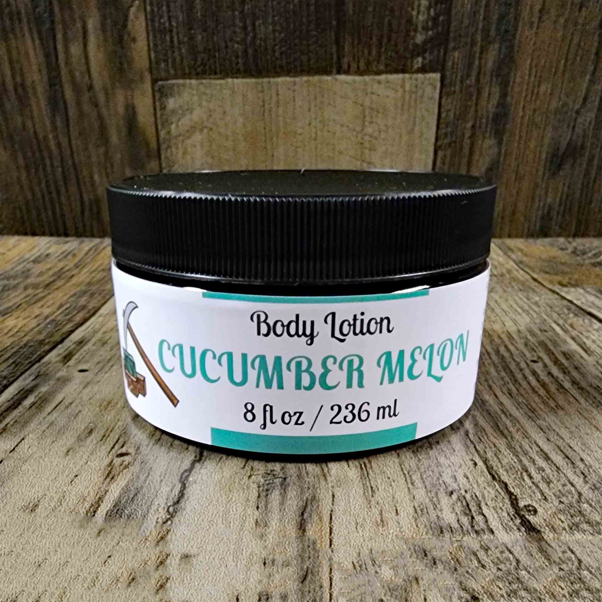 natural body lotion scented as cucumber melon