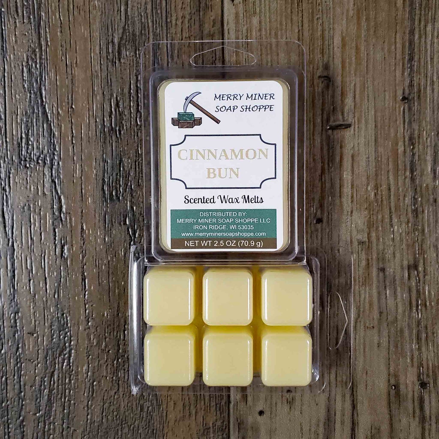 soy coconut wax melts scented as cinnamon bun