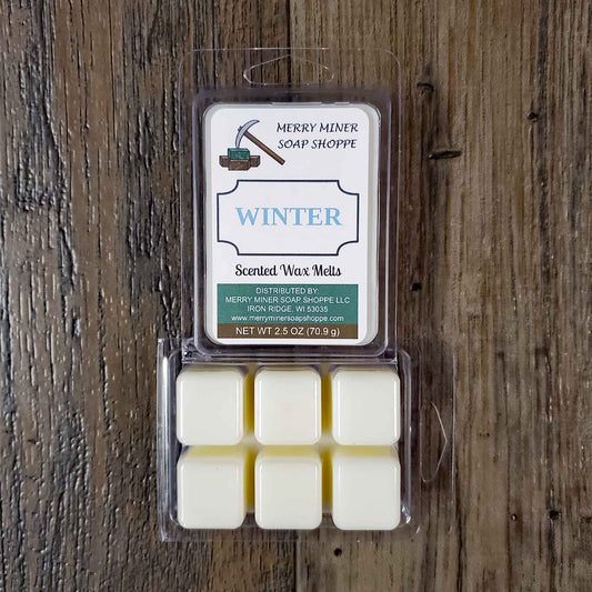 soy coconut wax melts scented as winter
